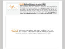 Tablet Screenshot of higgsadvertising.com